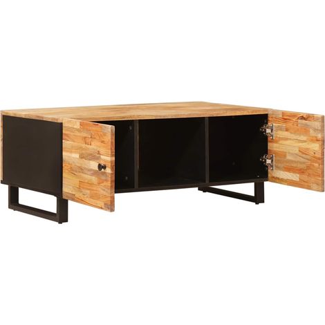 Table basse Marron 100 x 54 x 40 cm Bois de mangue massif (1/5)