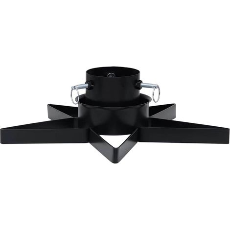 vidaXL Soporte para árbol de Navidad negro 47x47x13,5 cm (1/2)
