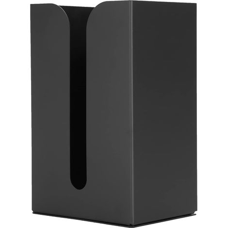 Black Tissue Box Holder Wall Mount for Toilet Bathroom (1/5)