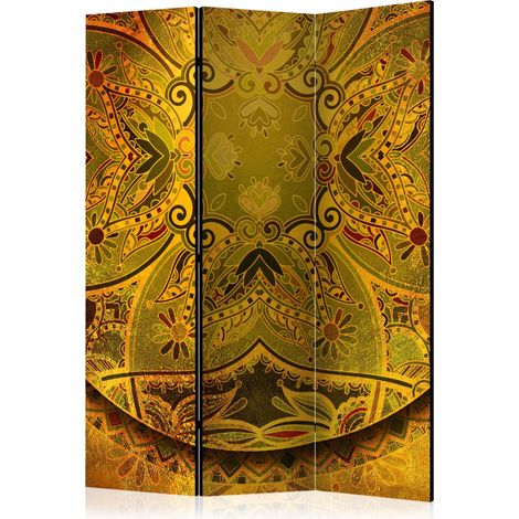 Paravento - Mandala: Forza d'oro [Room Dividers] - 135x172 (1/4)