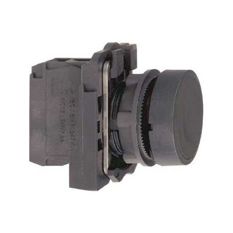 Harmony bouton-poussoir noir Ø22 - à impulsion affleurant - 1F - XB5AA21