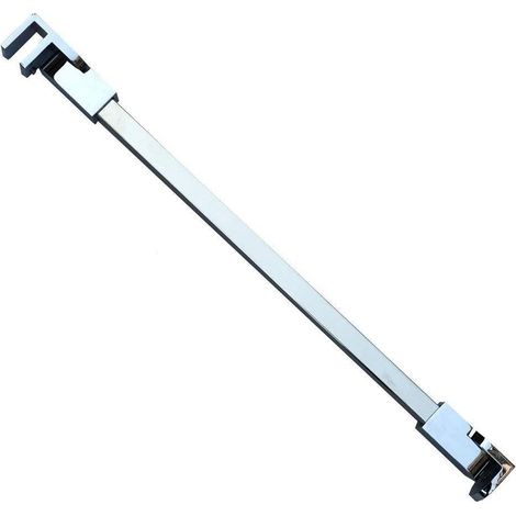 70 cm en acier inoxydable sans cadre Porte de douche Panneau fixe Wall-to-glass Barre de support pour 6mm 8mm 10mm en verre épais (1/5)