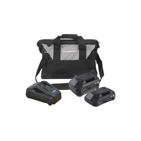 Pack batteries + chargeur + sac de transport (1/2)