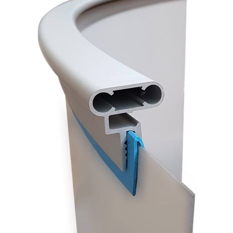 Handlaufpaket Premium aus Aluminium für Rundbecken, verschiedene Maße (1/4)