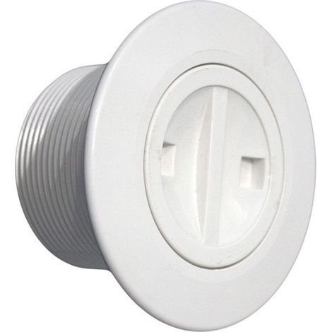 Astralpool – Prise balai sans joint Norm Béton – Filetage extérieur 2'' – Ø intérieur 50 mm – Pression maximale 6 bars – ABS blanc
