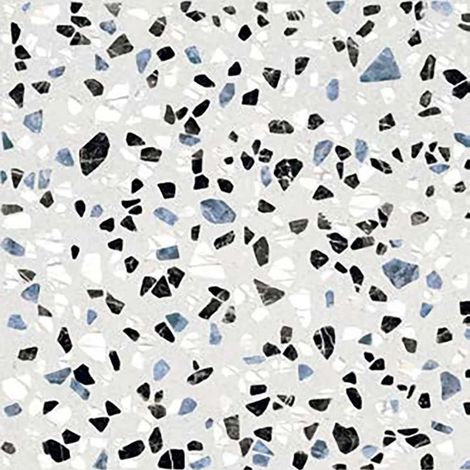 Carrelage sol uni aspect terrazzo blanc 20x20 cm – Pour revêtement intérieur – Design élégant pour toutes les pièces (1/2)