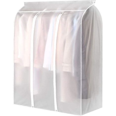 Housse vêtements semi-transparente 120x100x50cm, résistante poussière et humidité (1/4)