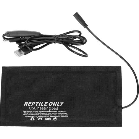 Tapis chauffants pour terrarium, H 45 ℃, M 40 ℃, L 35 ℃ Coussin chauffant pour reptile USB avec contrôle de température à trois niveaux(S) (1/5)