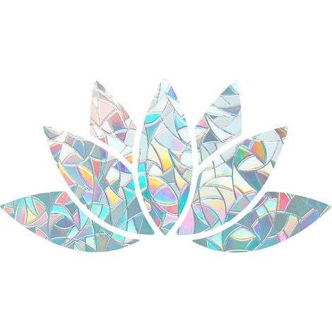 2 PCS Diamant Fenêtre S'Accroche Alerte Oiseaux Verre Stickers Autocollants Anti Collision Arc-en-Soleil Catcher Film (1/5)