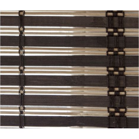 TAPPARELLA AFRICA BAMBOO SCURO 100X160 CM CON CARRUCOLA VERDELOOK
