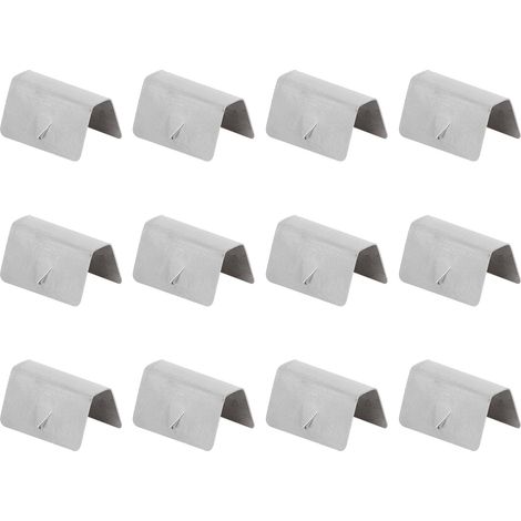 12 pièces clips acier inoxydable fixation maintien pour canal deflecteur vent pluie voiture HEKO G3 (1/5)
