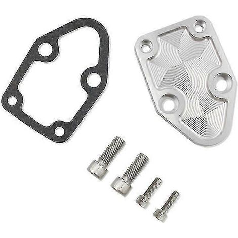 Plaque d'obturation de pompe à carburant en aluminium usiné pour petits blocs Chevy SBC 283 327 350 400 2071 (1/5)