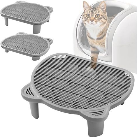 Tapis de collecte pour bac à litière, tapis de collecte automatique pour bac à litière, échelle de collecte de litière pour chat, rampe de collecte spécialement conçue pour les chats âgés ou les chato