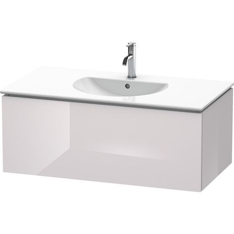 Mobile lavabo L-CUBE 534x1020x400mm bianco lilla lucido