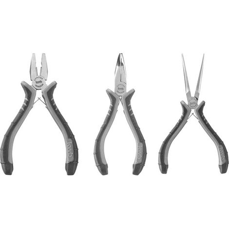Pinze di precisione set da 3 pz Kwb