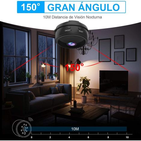 Caméra Wifi De Sécurité Sans Fil Mini Espion Caché - Petites Caméras IP Avec Smart Home - Night Vision Et Batterie Intégrée (1/5)