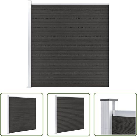 Clôture de jardin WPC 175x186 Gris (1/5)