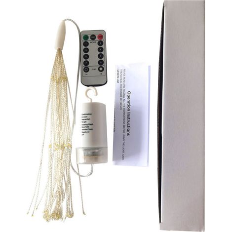 Sale, 1pc LED Firework Colorful Lights, 120 LED Waterproof Christmas Sparkle Lights with Remote Control for Bedroom, Garden, Patio, Wedding, Party, Decoration (Colored Light) (1/5)