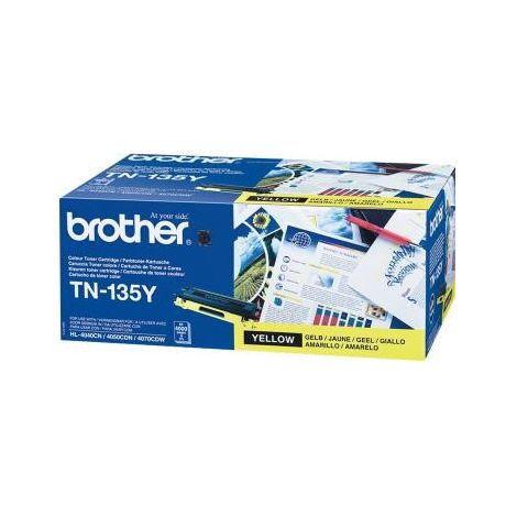 Brother Toner TN-135 TN135 Yellow Gelb 4k (TN135Y) (1/2)