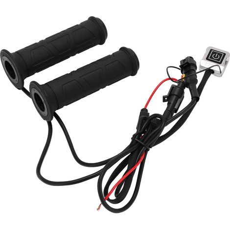 Motorrad-Lenkergriffe 22 mm 7/8 Zoll ATV, elektrisch beheizt mit intelligentem Thermostat, 3 Geschwindigkeiten, rutschfest, Paar. (1/5)
