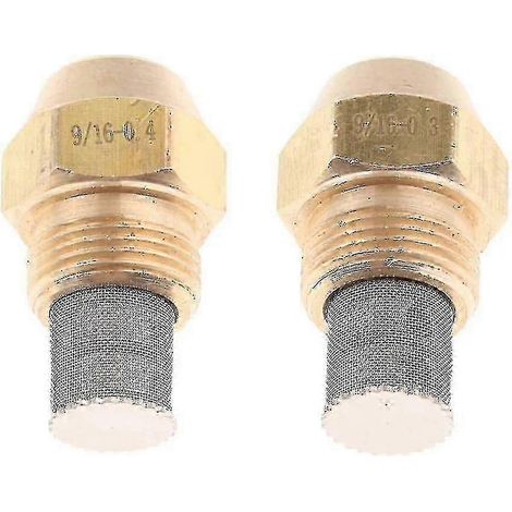 Compatible avec 2 buses de brûleur à mazout en laiton, 9/16 pouce 0,3 et 0,4 mm-1 (1/5)