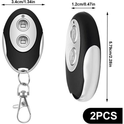 NALOOKAMIC 2 Pièces Telecommande Universelle Portail, Telecommande Garage 433,92 MHz Telecommande Garage Universelle sans Fil pour modèles à Code tournant 433MHz ECOSTAR RSC2, RSE2 RSZ1