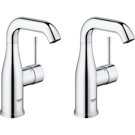 Grohe Essence - 2er-Set Einhebelmischer 1/2' Waschbecken Größe M (23463001-DUO)