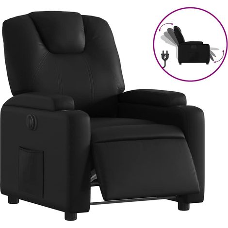 Maison Exclusive - Relaxsessel Elektrisch Schwarz Kunstleder
