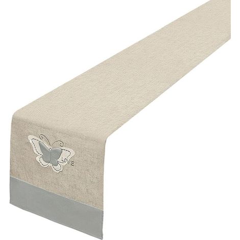 Tovaglia Cucina Runner Centrotavola Shabby Chic Farfalla 3D - 40x135 cm