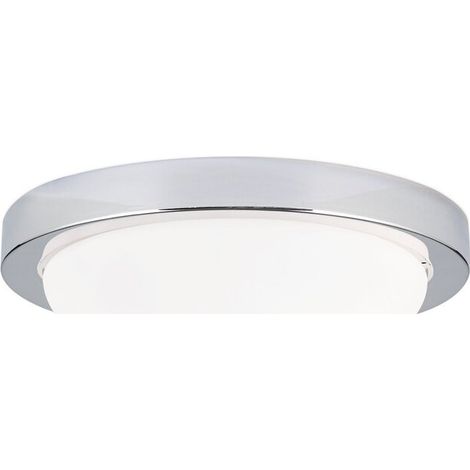 [GEBRAUCHT] B-Ware Minea Deckenleuchte Lampe Chrom Eisen Glas Weiß Runde Leuchte Wohnzimmer (1/2)