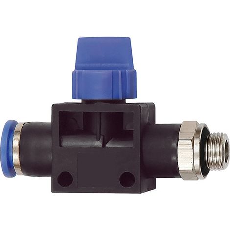 Riegler 3/2-Wegeventil »Blaue Serie«, Steckanschluss, G 3/8 außen Ø 10mm (1/4)