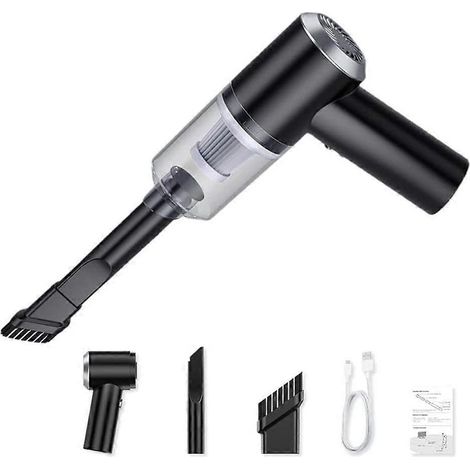 Aspirateur de voiture sans fil à main, aspiration puissante, rechargeable, portable (1/5)