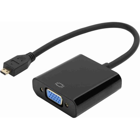 Adaptateur convertisseur vidéo Micro HDMI vers VGA 1080p pour Raspberry Pi 4B avec alimentation intégrée (1/5)