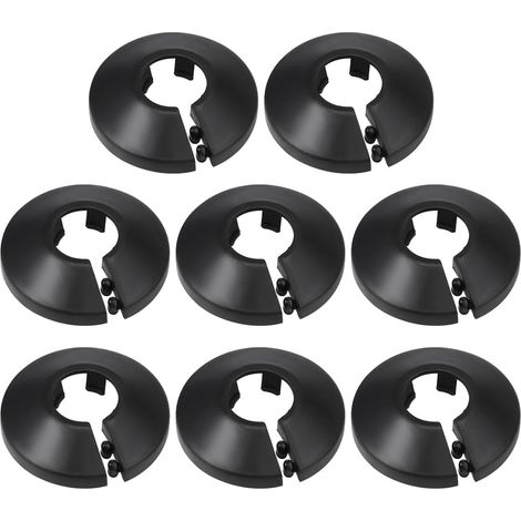 ZOLGINAH 20 Piezas Cubierta de Manguera de Radiador Abrazaderas de Tubería de Plástico Decoración de Cubierta de Tubería para Tubería de 16 Mm de Diámetro-Negro (1/5)