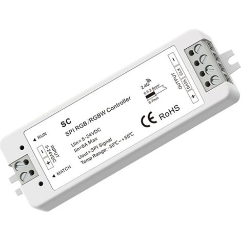 Controller RGB/RGBW SPI per strisce LED smart IC 5-24V - RF