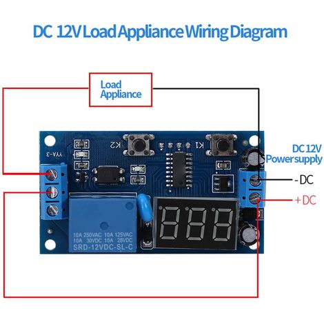 2 modules de minuterie à cycle infini intermittent réglable pour la commande de temporisation d'équipements (1/5)