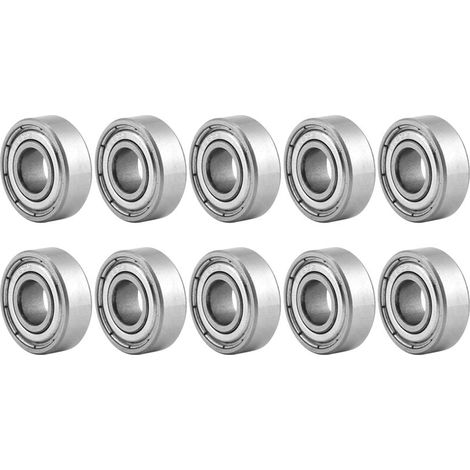 10 pieces 696ZZ miniature double-shielded steel ball bearings 6155mm (1/5)