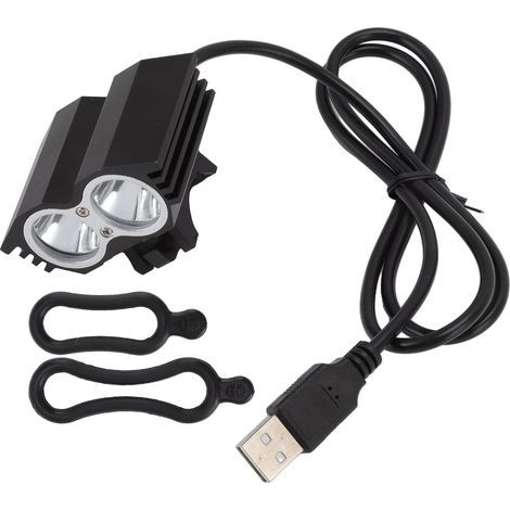 2000LM LED Bike Light, Powerful Mountain Headlight, USB Powered, Outdoor Night Cycling Lamp (1/5)