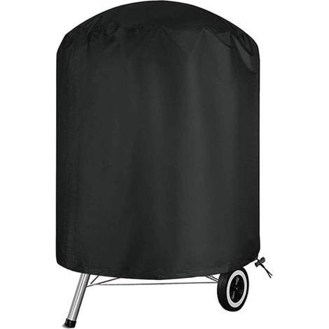 Housse de barbecue imperméable et coupe-vent, tissu Oxford 210D, anti-poussière et résistant aux UV, noir, 61 x 70 cm (1/5)