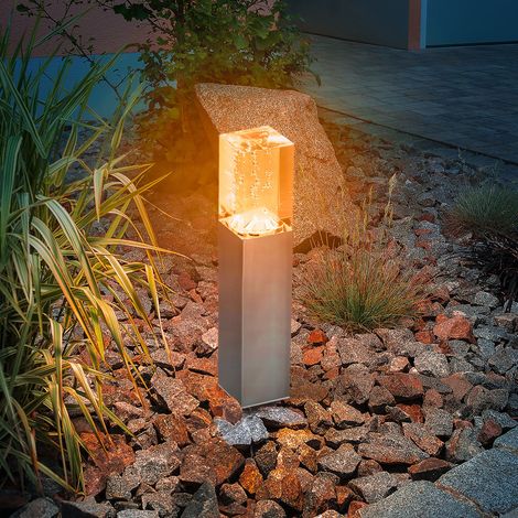 esotec Solar Standleuchte Bubble Tower 30 cm aus Edelstahl wetterfest 103309 (1/5)