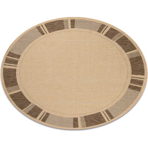 TEPPICH SIZAL KREIS FLOORLUX 20195 mais / coffe beige rund 160 cm