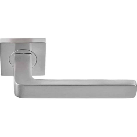 Poignée de porte Aluminium - Soho - Finition Nickelée (1/2)