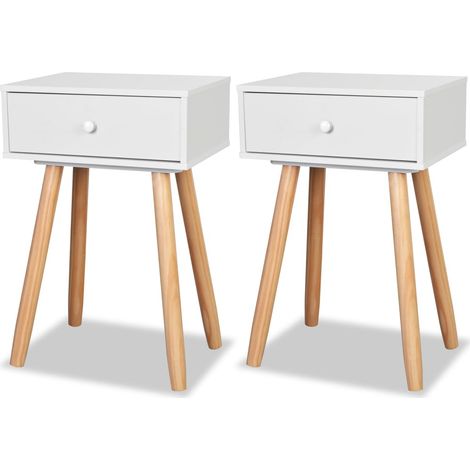 Maison Exclusive - Nachttische 2 Stk. Massivholz Kiefer 40x30x61