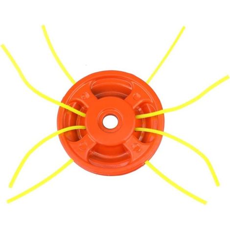Plateau de coupe, coupe-herbe en aluminium, partie supérieure de la débroussailleuse, accessoire de tondeuse à gazon Strimmer avec 4 cordes de coupe (1/5)