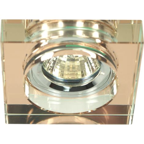 Faretto incasso Candellux SS-16 vetro bronzo MR16 quadrato (1/3)