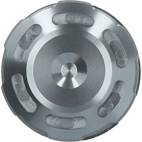 Bouchon de réservoir de liquide de frein arrière en alliage d'aluminium, couvercle de bocaux d'huile compatible Yamaha MT-125 YZF-R1 YZF-R25 (Titane) (1/5)