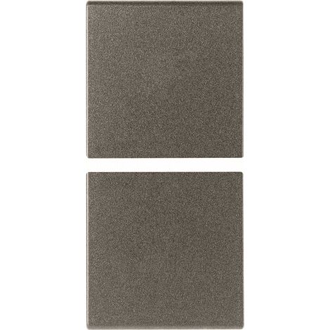 VIMAR - 19751.0.M Due mezzi tasti 1M fissi neutri Metal