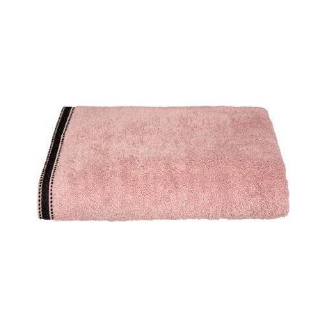 Drap de bain en Coton Rose tissu éponge 100 x 150 cm - Atmosphera (1/5)