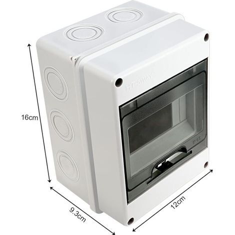 Coffret Electrique Etanche. IP65 5-MODULES Ableaux à Disjoncteurs éLectriques Boitier. Etanche Electrique Exterieur. Armoire de Contrôle. Boitier de Jonction pour Utilisation à l'extérieur