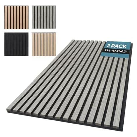 2 Pack 96" x 48" High Density 3D Soundproof Wood Wall Panel (Sineroak, 2PCS-12060cm) (1/5)